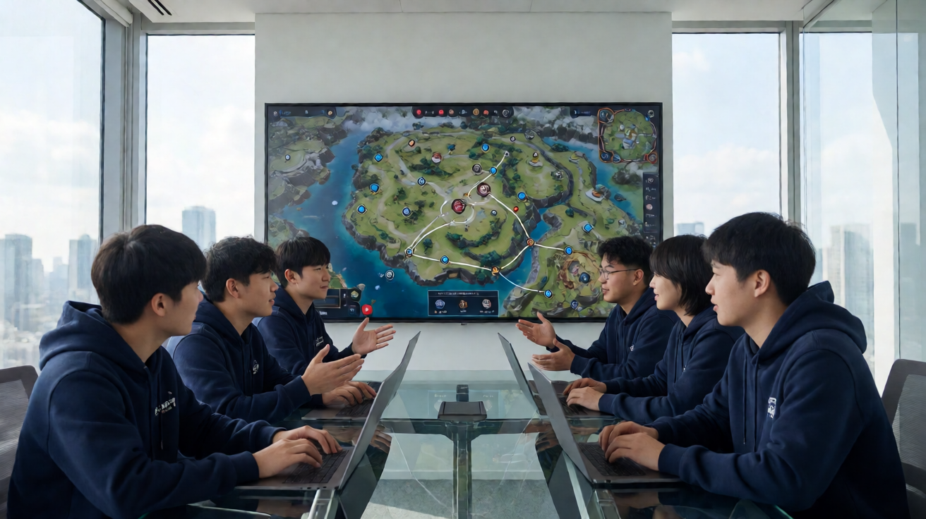 战术竞技类电竞项目，选手在广阔地图上展开生存对抗